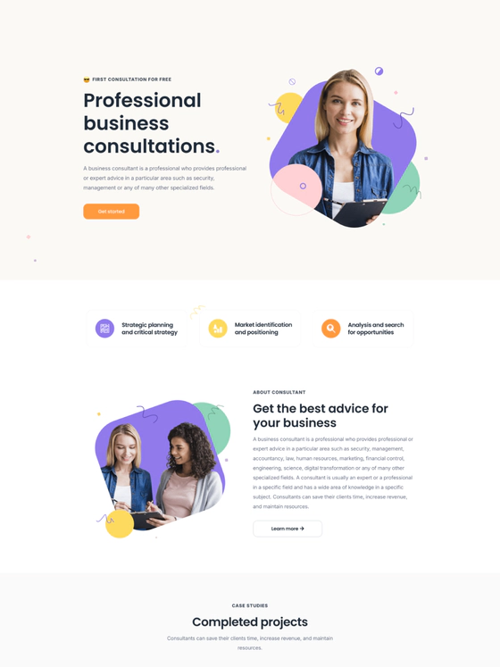 Business Consultant template