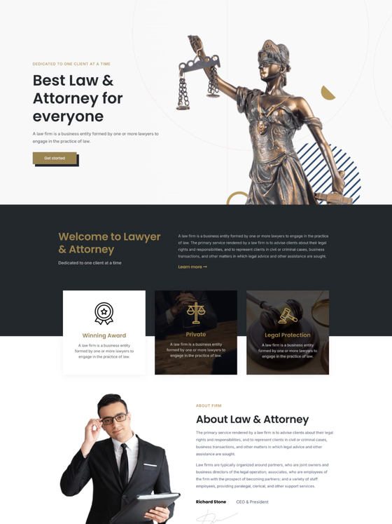 Law template